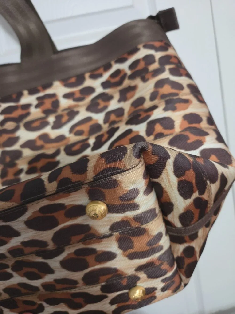 Harveys Seatbelt Leopard Print Large Boat Tote Bag